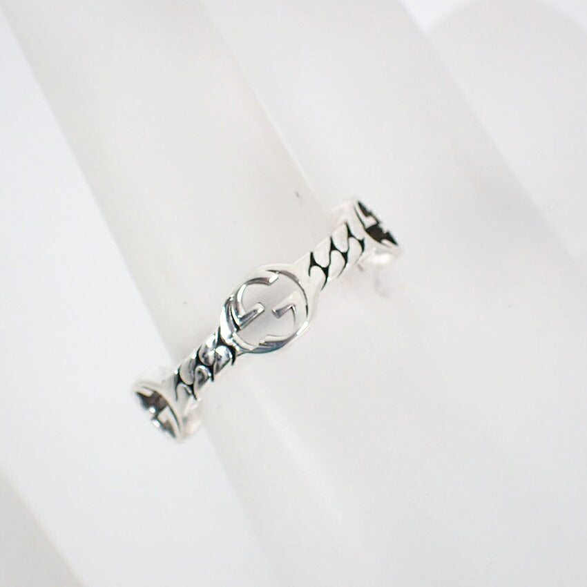 【中古】GUCCI/グッチ 925 インターロッキングG リング /13号/j51-9