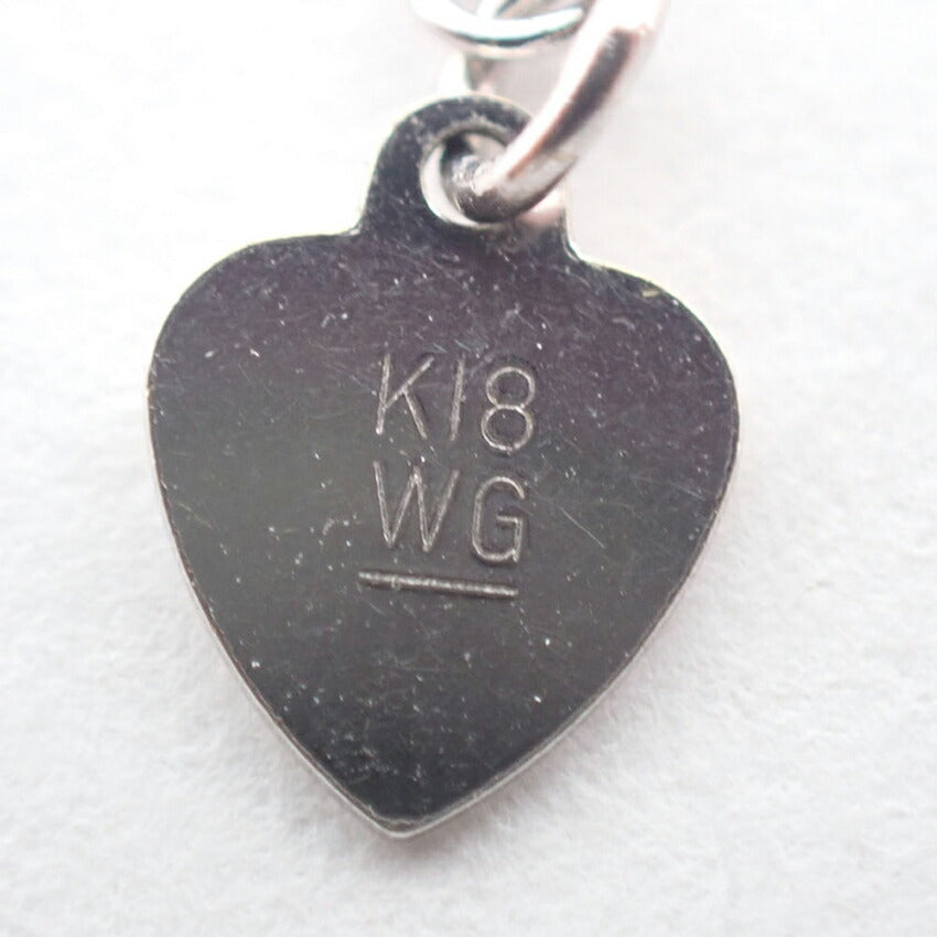【中古】K18WG/ブラックダイヤモンド/ネックレス/チョーカー/j53-6
