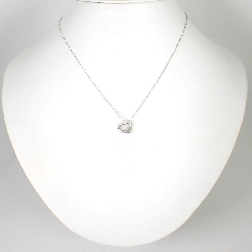 【中古】TIFFANY/ティファニー/Ag925/オープンハート/ペンダント/ネックレス/j56-10