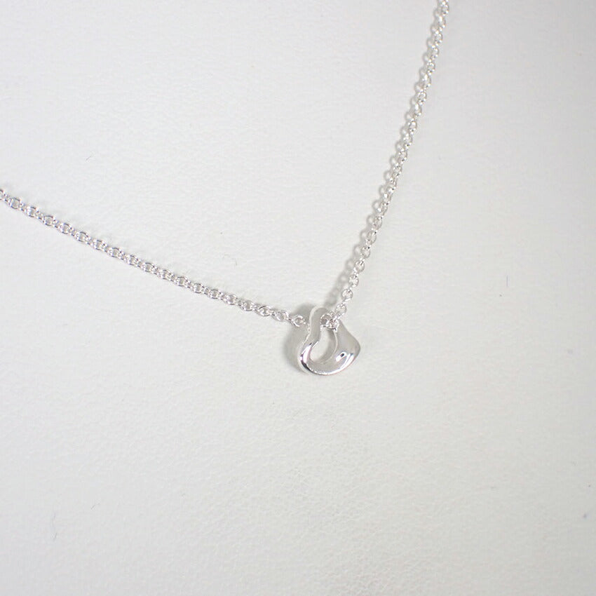 【中古】TIFFANY/ティファニー/Ag925/オープンハート/ペンダント/ネックレス/j56-1