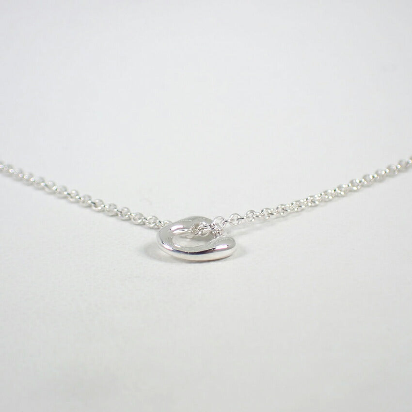 【中古】TIFFANY/ティファニー/Ag925/オープンハート/ペンダント/ネックレス/j56-1