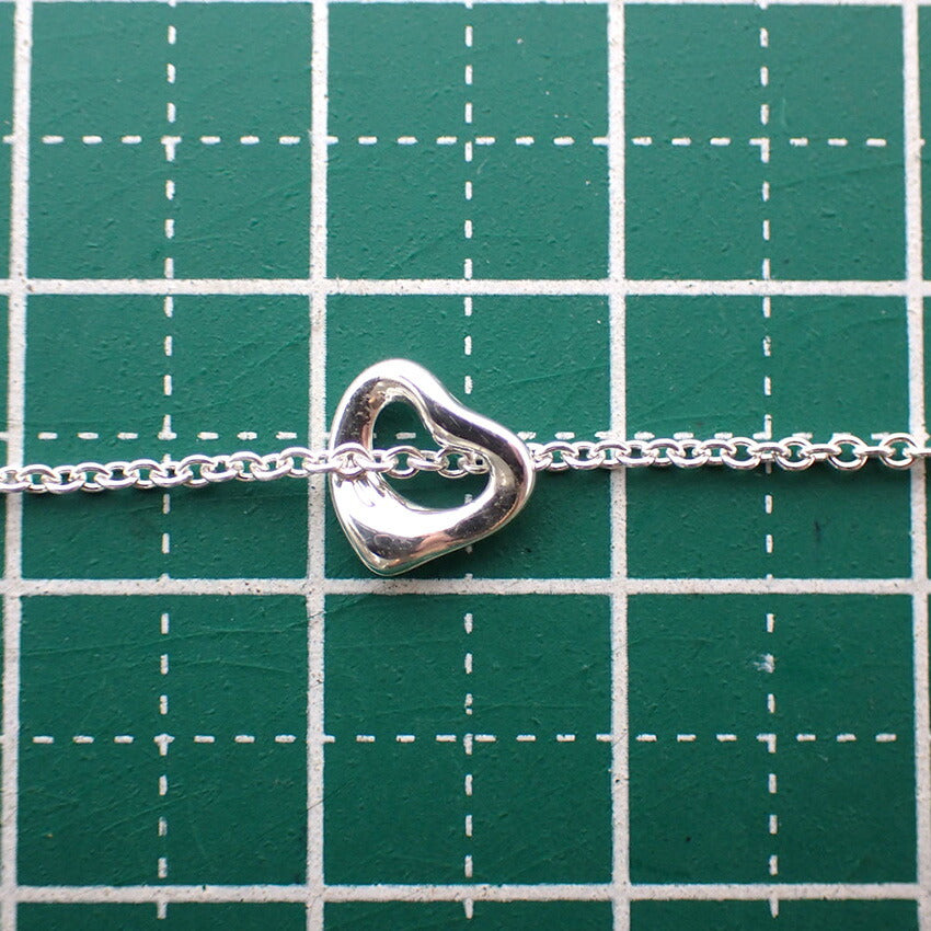 【中古】TIFFANY/ティファニー/Ag925/オープンハート/ペンダント/ネックレス/j56-1
