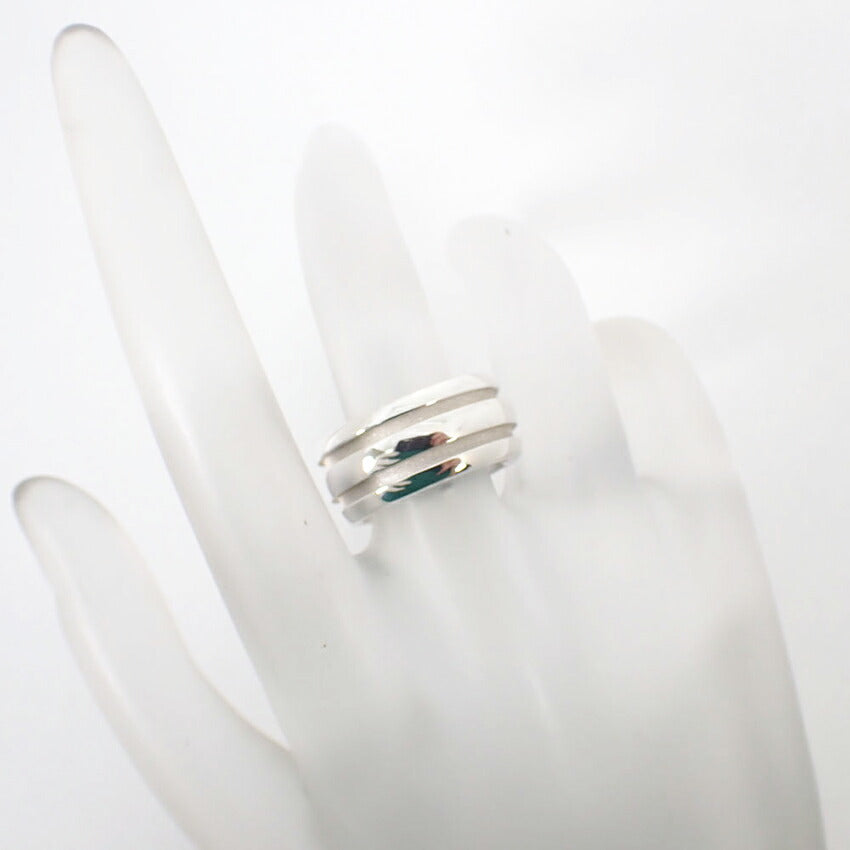 【中古】TIFFANY/ティファニー/SV925/ダブルライン/リング /11号/j56-2