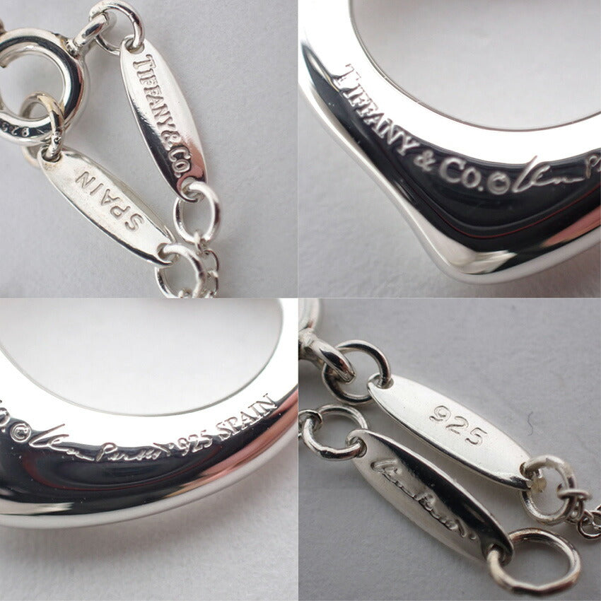 【中古】TIFFANY/ティファニー/Ag925/オープンハート/ペンダント/ネックレス/j56-5