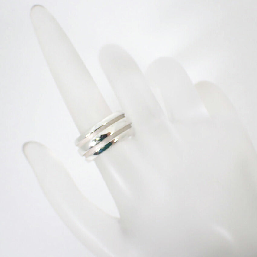 【中古】TIFFANY/ティファニー 925 ダブルライン リング /10号/j57-4