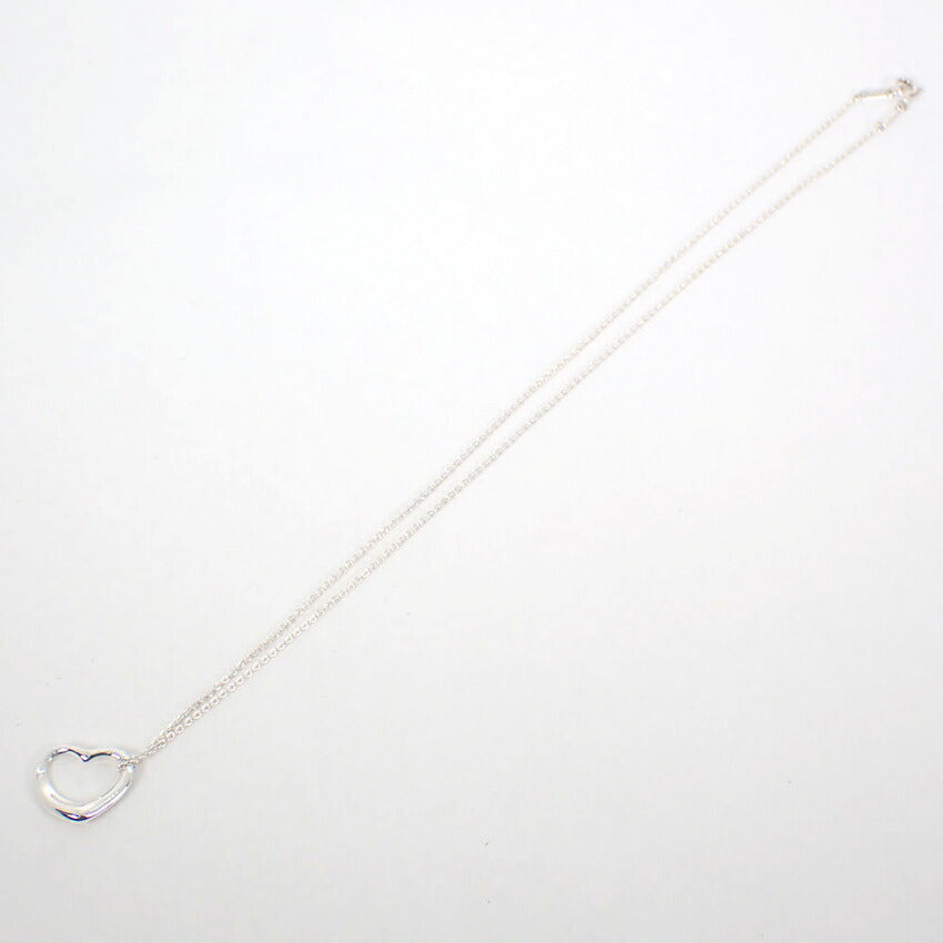 【中古】TIFFANY/ティファニー 925 オープンハート ペンダント/ネックレス/j57-7