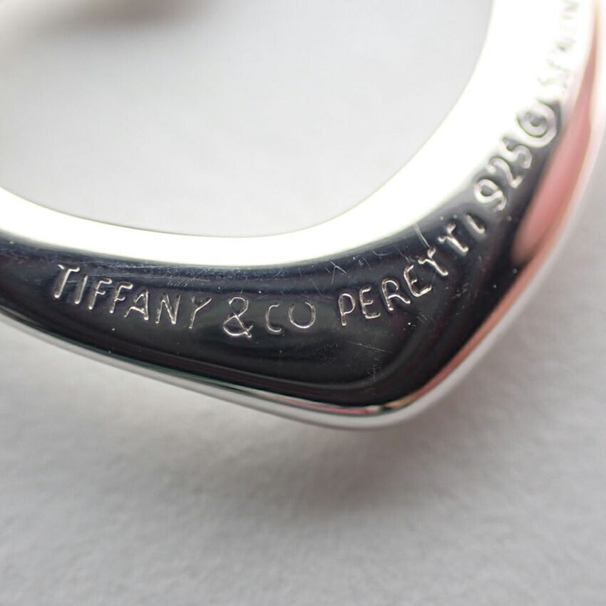 【中古】TIFFANY/ティファニー 925 オープンハート ペンダント/ネックレス/j57-7