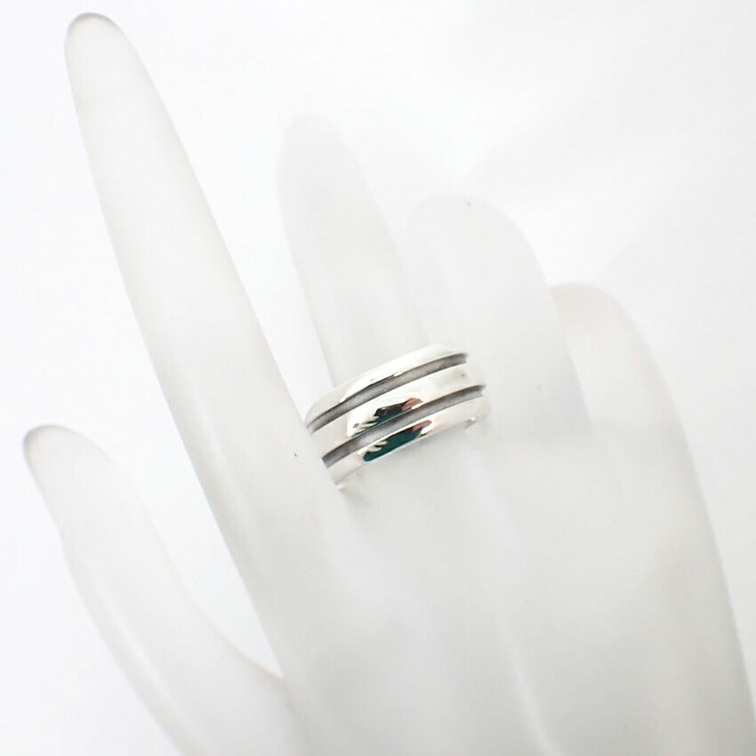 【中古】TIFFANY/ティファニー/925/ダブルライン/リング/13.5号/j58-6