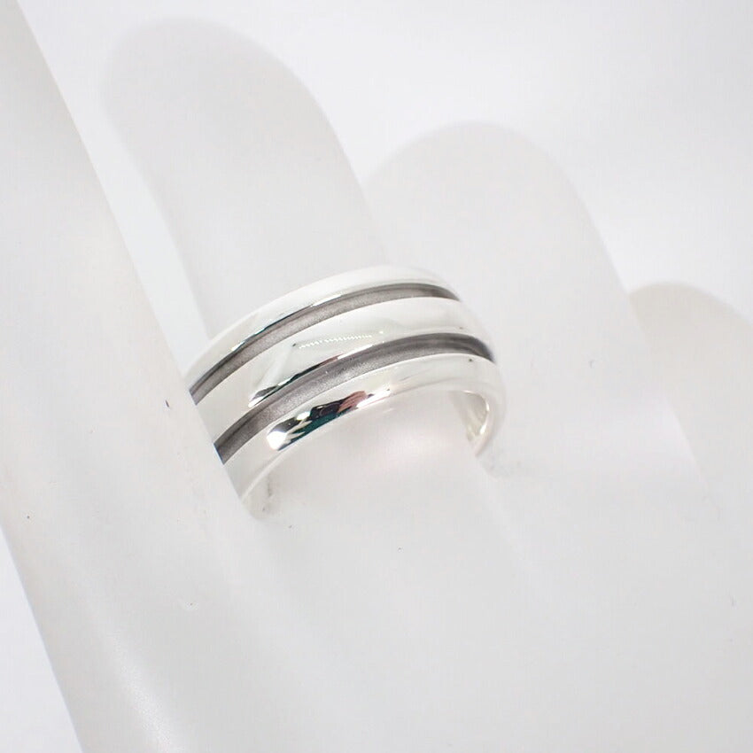 【中古】TIFFANY/ティファニー/925/ダブルライン/リング/13.5号/j58-6