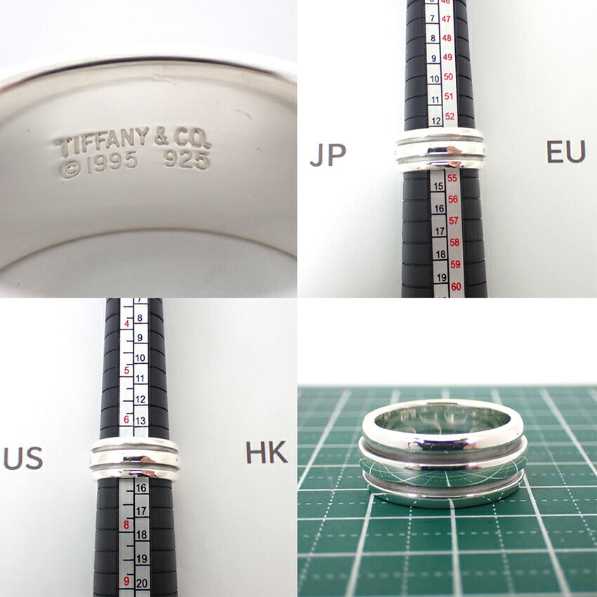 【中古】TIFFANY/ティファニー/925/ダブルライン/リング/13.5号/j58-6