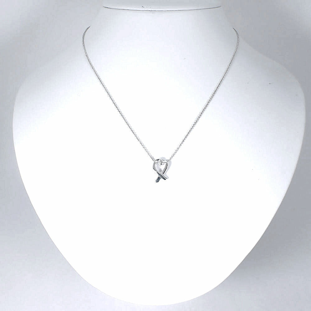 【中古】TIFFANY/ティファニー 925 ラビングハート ペンダント/ネックレス/j6-10