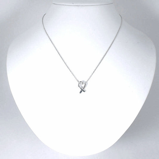 【中古】TIFFANY/ティファニー 925 ラビングハート ペンダント/ネックレス/j6-10
