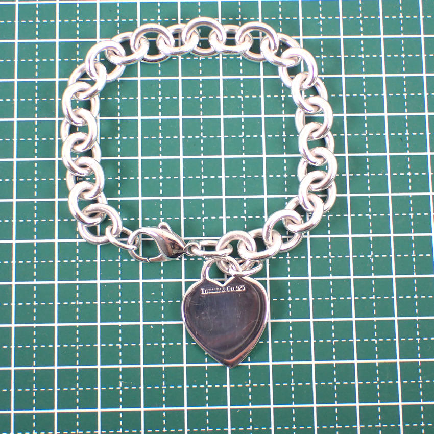 【中古】TIFFANY/ティファニー 925 リターントゥティファニー ハートタグ ブレスレット/j60-2