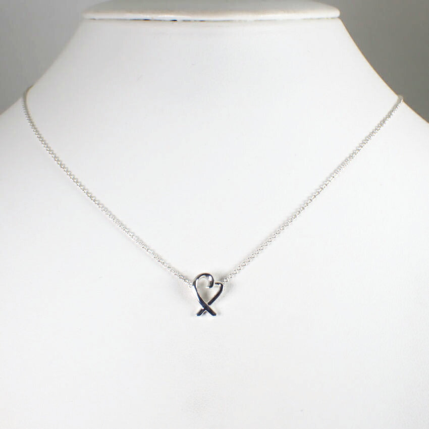 【中古】TIFFANY/ティファニー 925 ラビングハート ペンダント/ネックレス/j60-9