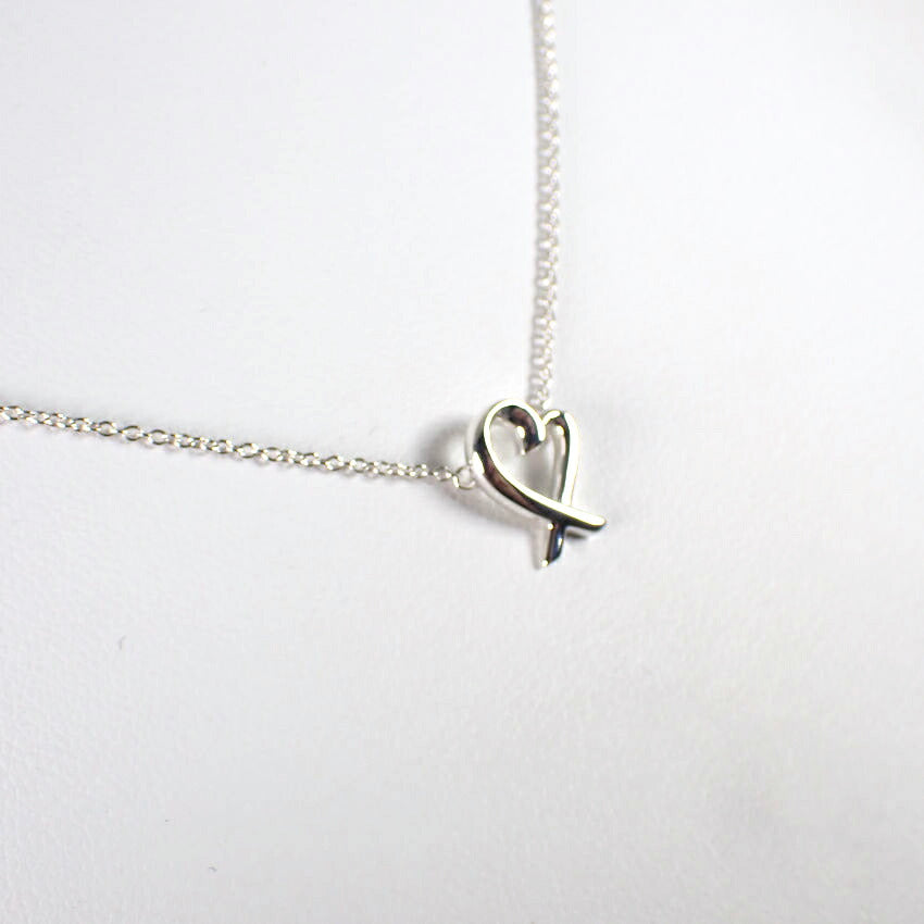 【中古】TIFFANY/ティファニー 925 ラビングハート ペンダント/ネックレス/j60-9