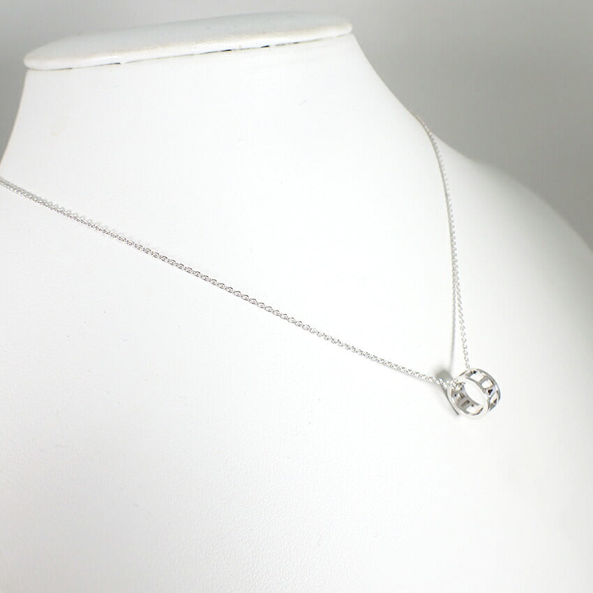 【中古】TIFFANY/ティファニー 925 オープンアトラス ペンダント/ネックレス/j61-10