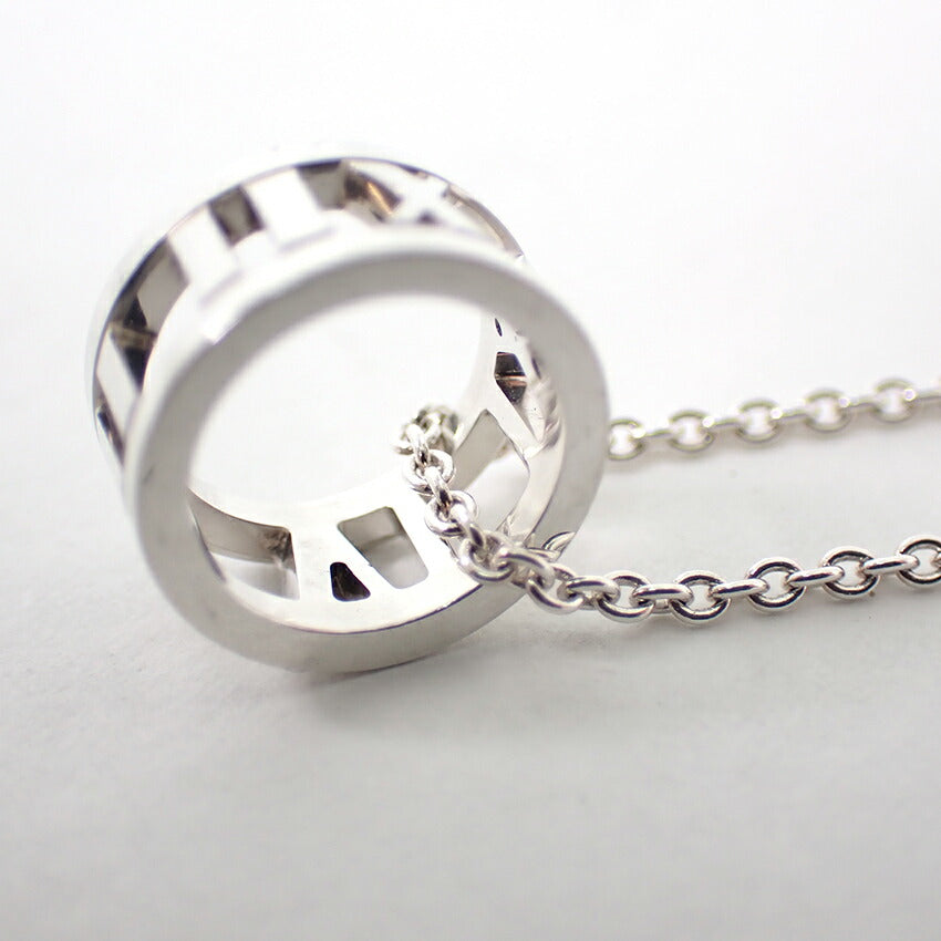 【中古】TIFFANY/ティファニー 925 オープンアトラス ペンダント/ネックレス/j61-10