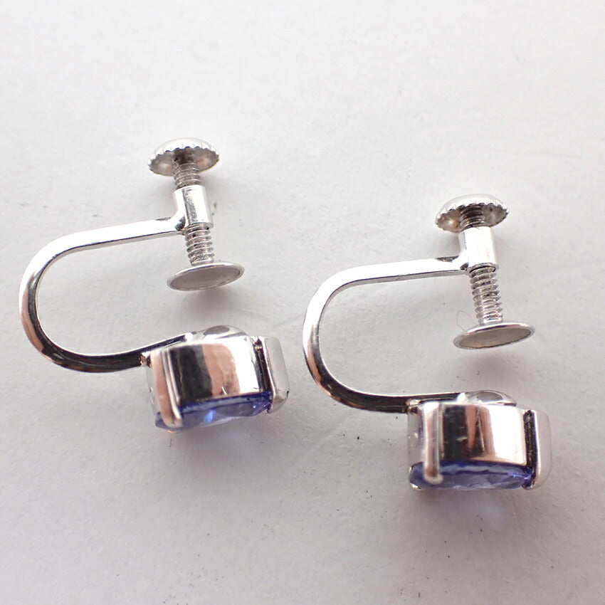 【中古】Pt900 タンザナイト イヤリング/j61-11