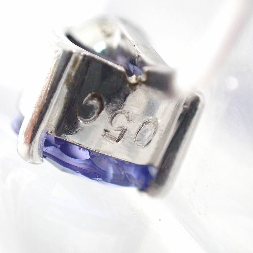 【中古】Pt900 タンザナイト イヤリング/j61-11