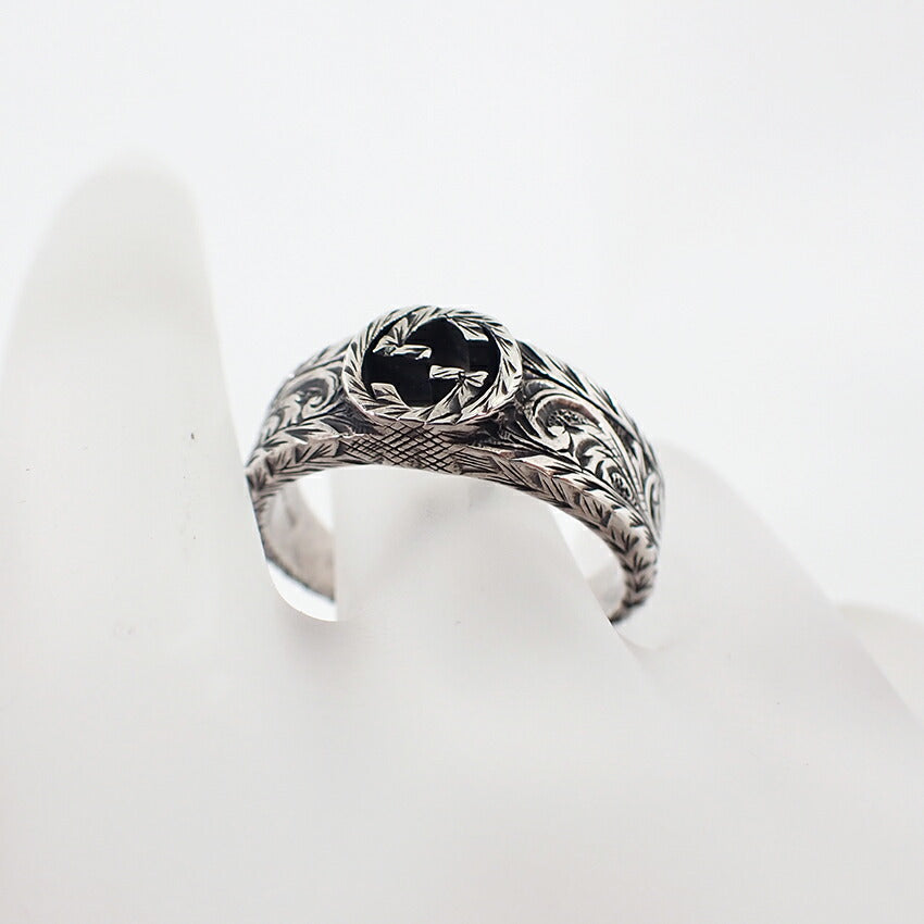 【中古】GUCCI/グッチ 925 インターロッキング リング /22号/j61-16