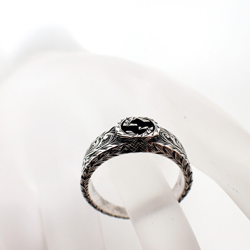 【中古】GUCCI/グッチ 925 インターロッキング リング /22号/j61-16