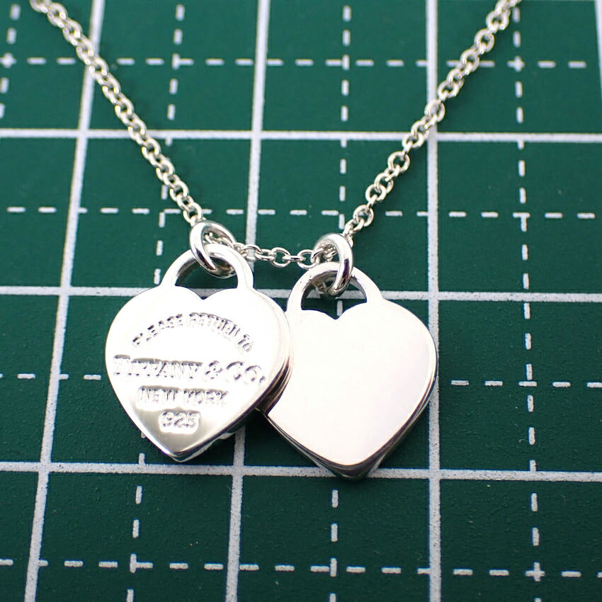 【中古】TIFFANY/ティファニー 925 リターントゥティファニー ダブルハートタグ ペンダント/j62-10