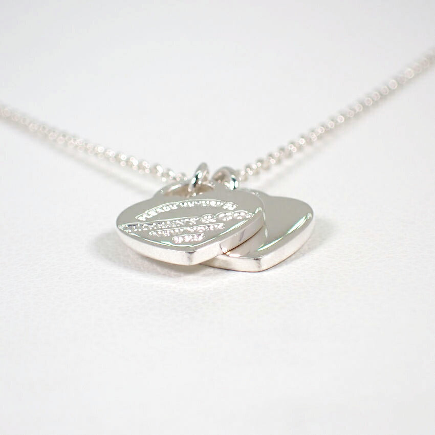 【中古】TIFFANY/ティファニー 925 リターントゥティファニー ダブルハートタグ ペンダント/j62-10