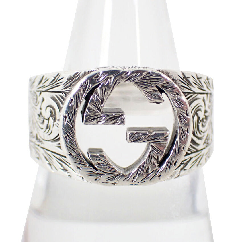 【中古】GUCCI/グッチ 925 インターロッキング リング /22号/j62-1