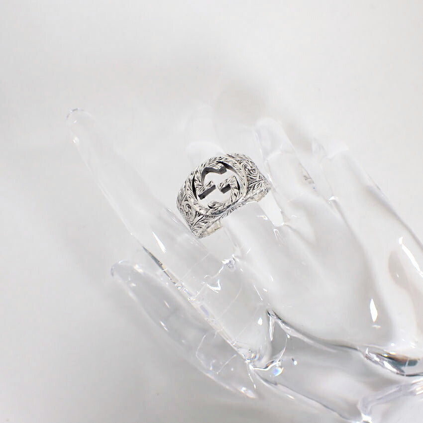 【中古】GUCCI/グッチ 925 インターロッキング リング /22号/j62-1