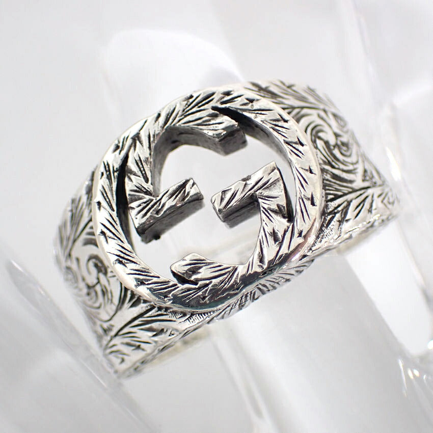 【中古】GUCCI/グッチ 925 インターロッキング リング /22号/j62-1