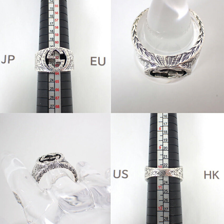【中古】GUCCI/グッチ 925 インターロッキング リング /22号/j62-1