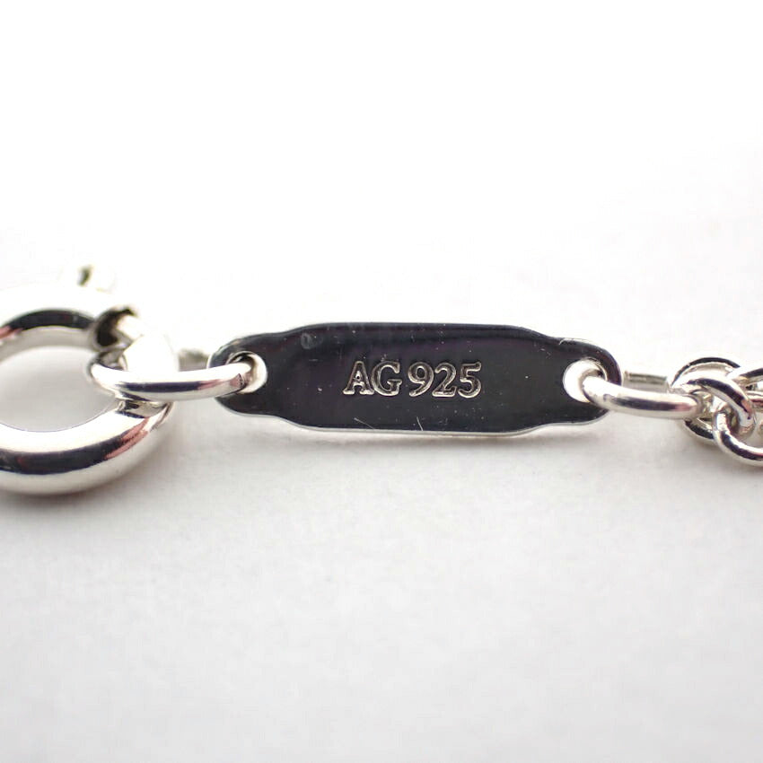 【中古】TIFFANY/ティファニー 925 インフィニティ ブルー ダブルチェーン ブレスレット/j63-10