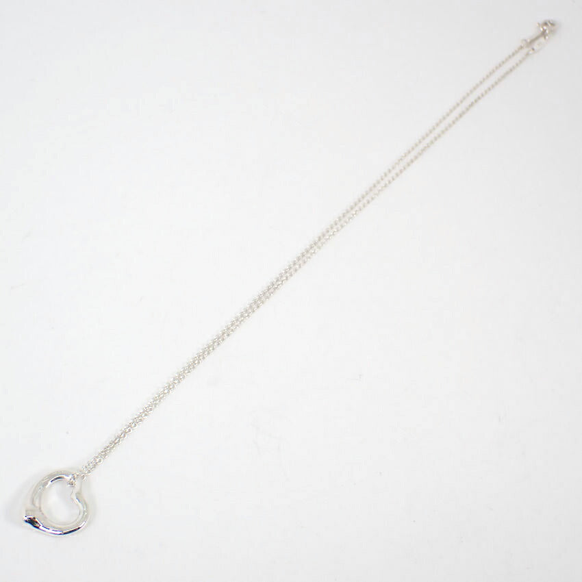 【中古】TIFFANY/ティファニー 925 オープンハート ペンダント/ネックレス/j63-1