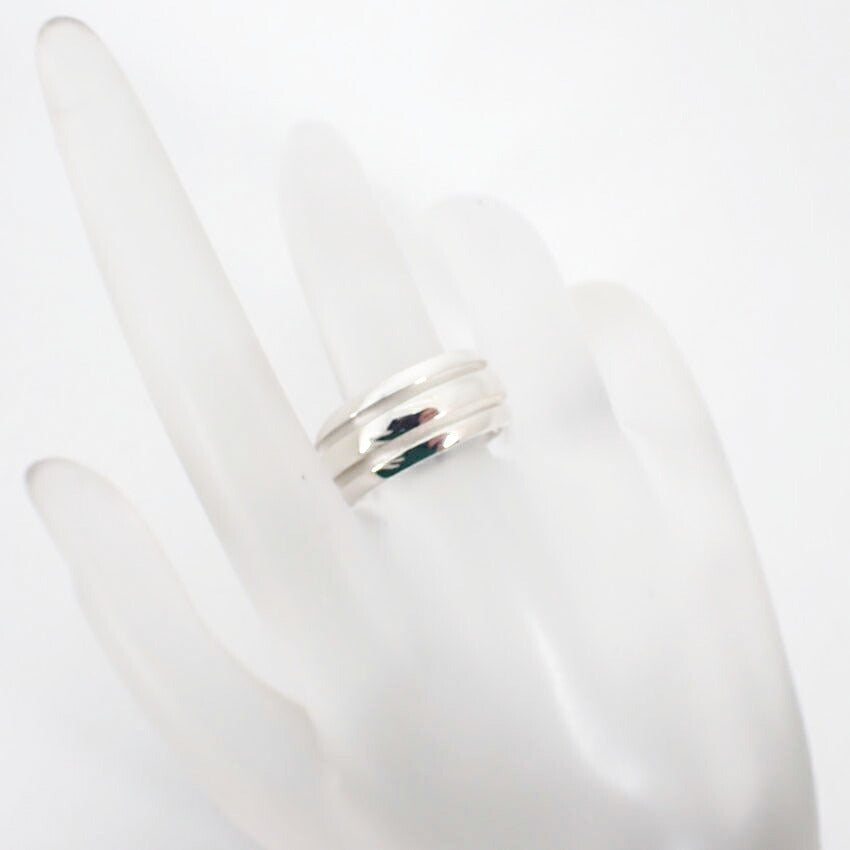 【中古】TIFFANY/ティファニー 925 ダブルライン リング /14号/j63-4