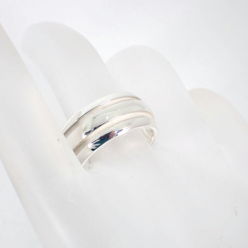 【中古】TIFFANY/ティファニー 925 ダブルライン リング /14号/j63-4