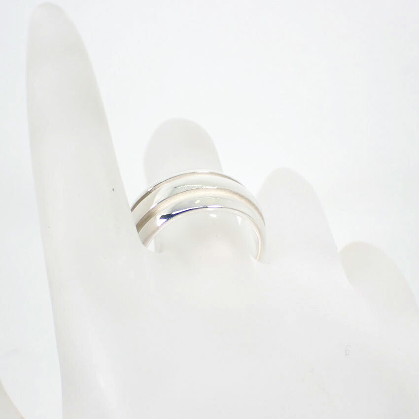 【中古】TIFFANY/ティファニー 925 ダブルライン リング /14号/j63-4