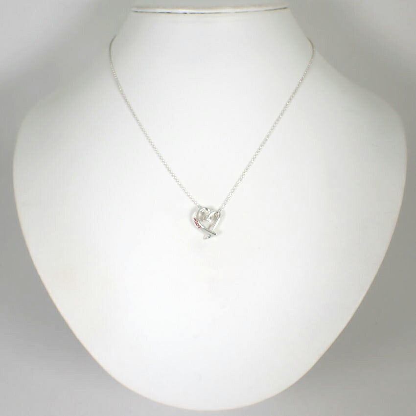 【中古】TIFFANY/ティファニー 925 ラビングハート LOVE ペンダント/ネックレス/j64-2