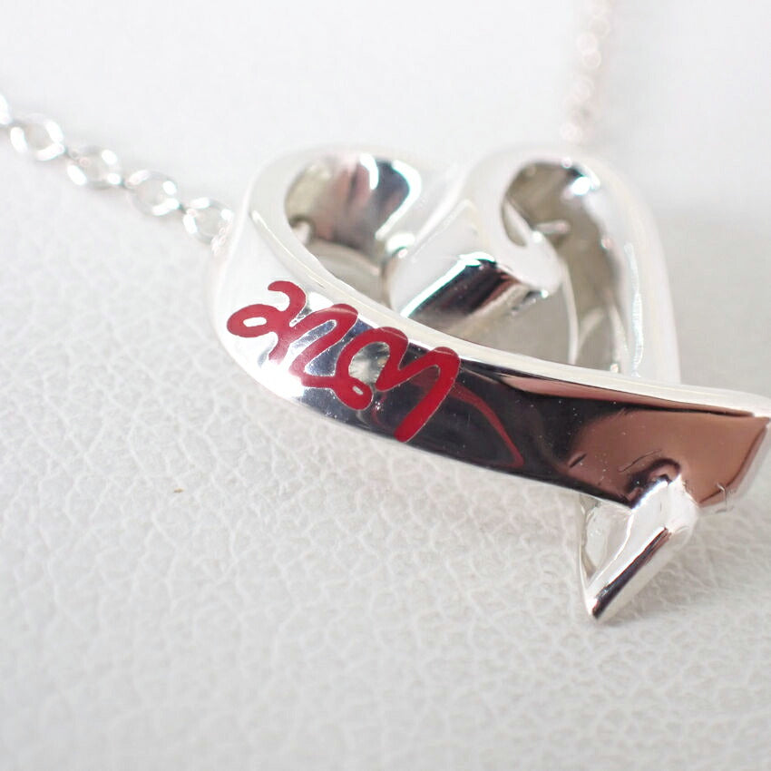 【中古】TIFFANY/ティファニー 925 ラビングハート LOVE ペンダント/ネックレス/j64-2