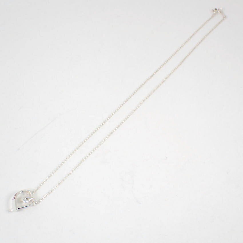 【中古】TIFFANY/ティファニー 925 ラビングハート LOVE ペンダント/ネックレス/j64-2