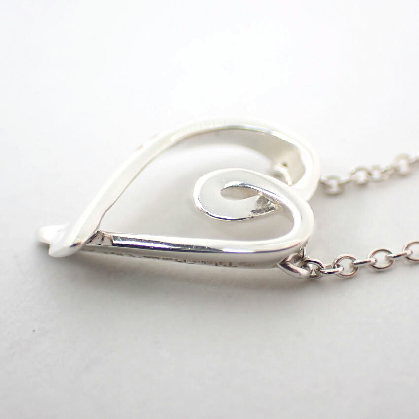 【中古】TIFFANY/ティファニー 925 ラビングハート LOVE ペンダント/ネックレス/j64-2