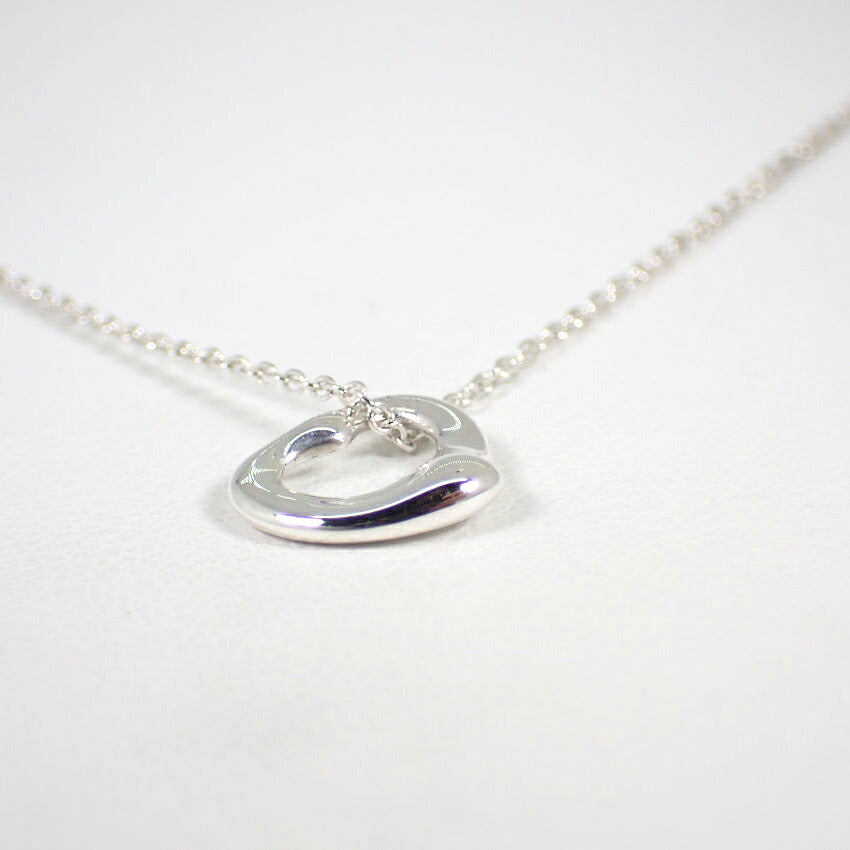 【中古】TIFFANY/ティファニー 925 オープンハート ペンダント/ネックレス/j64-3