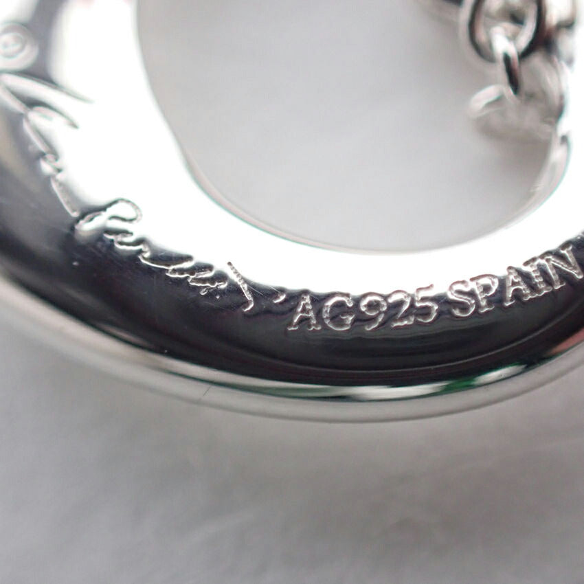 【中古】TIFFANY/ティファニー 925 オープンハート ペンダント/ネックレス/j64-3