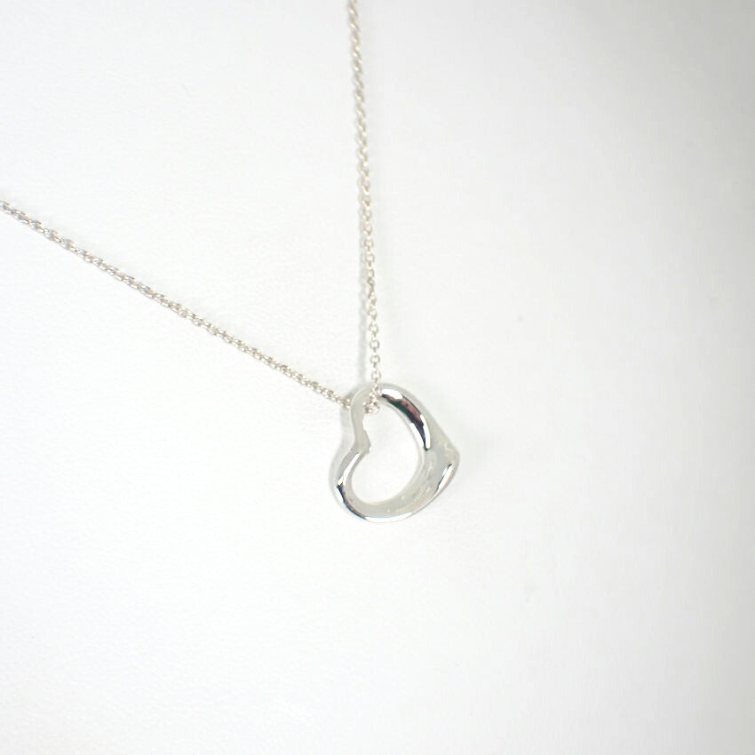 【中古】TIFFANY/ティファニー 925 オープンハート ペンダント/ネックレス/j64-6