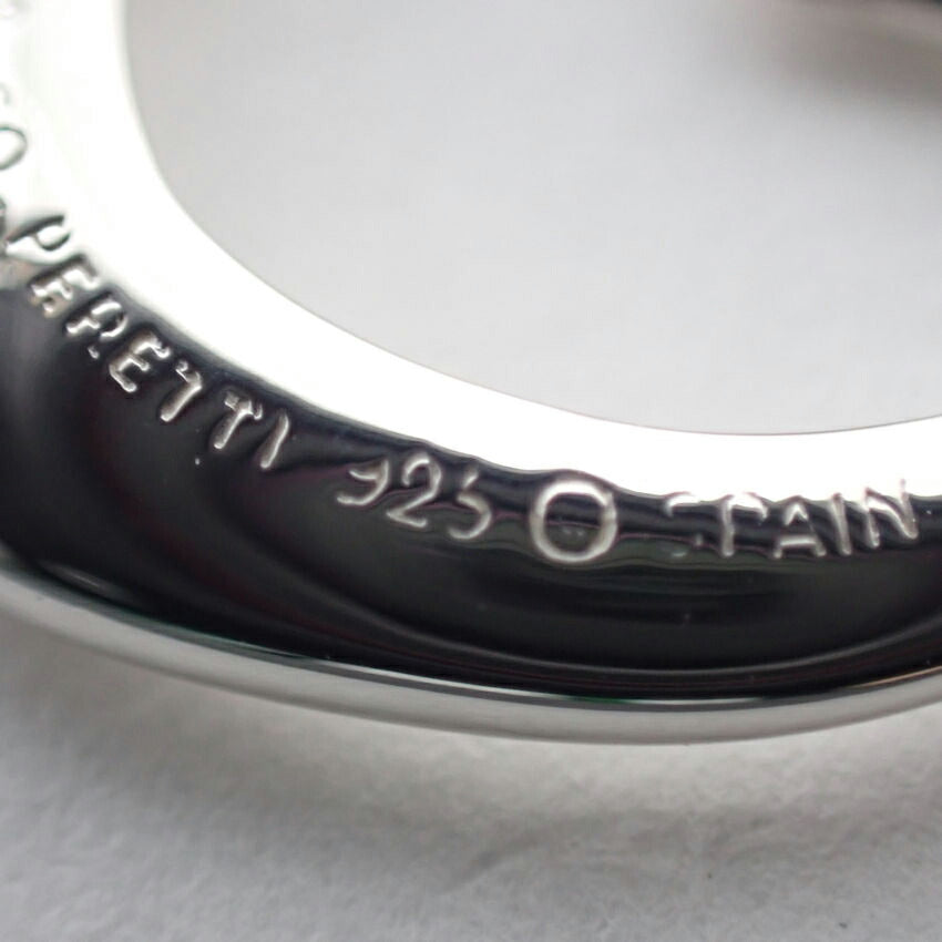【中古】TIFFANY/ティファニー 925 オープンハート ペンダント/ネックレス/j64-6