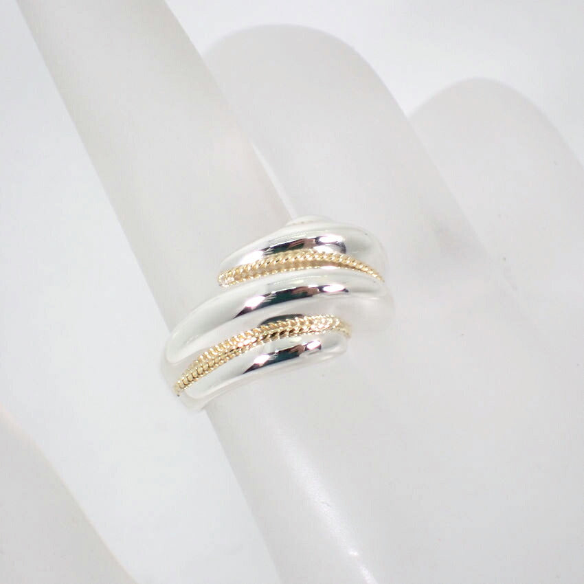 【中古】TIFFANY/ティファニー 925/750 ツイステッド  リング /10号/j69-3