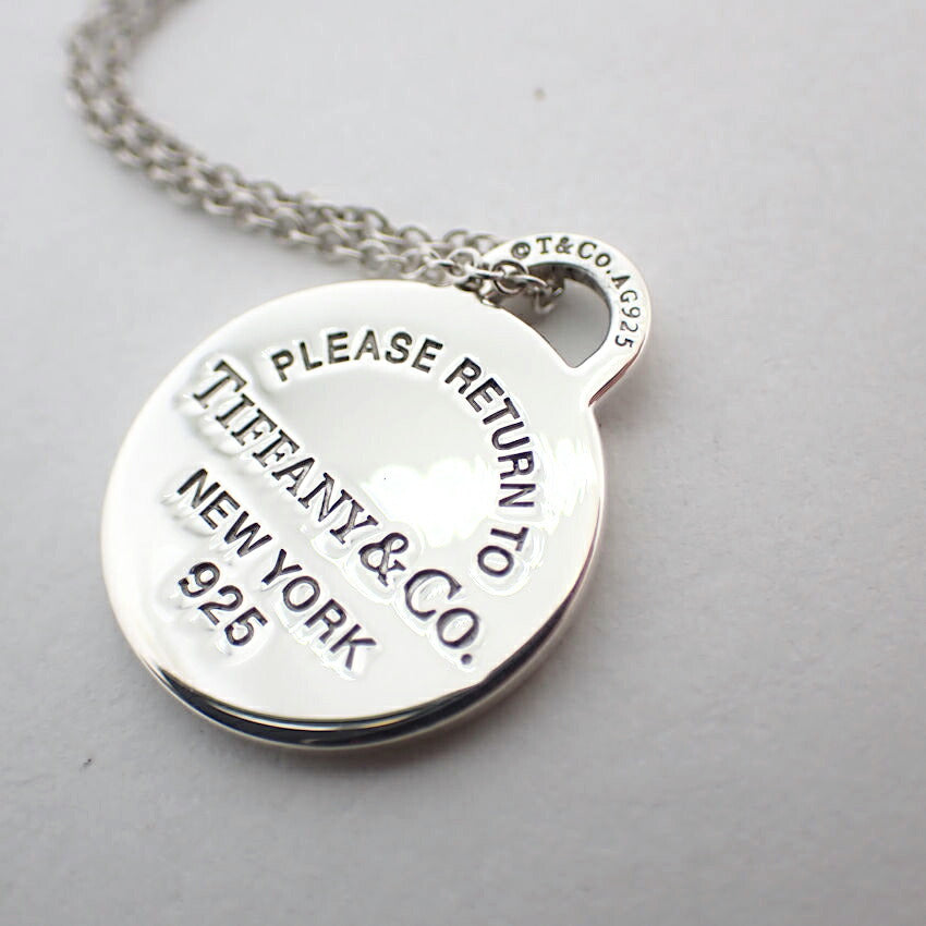 【中古】TIFFANY/ティファニー 925/ブルーエナメル ハートネックレス/j69-6
