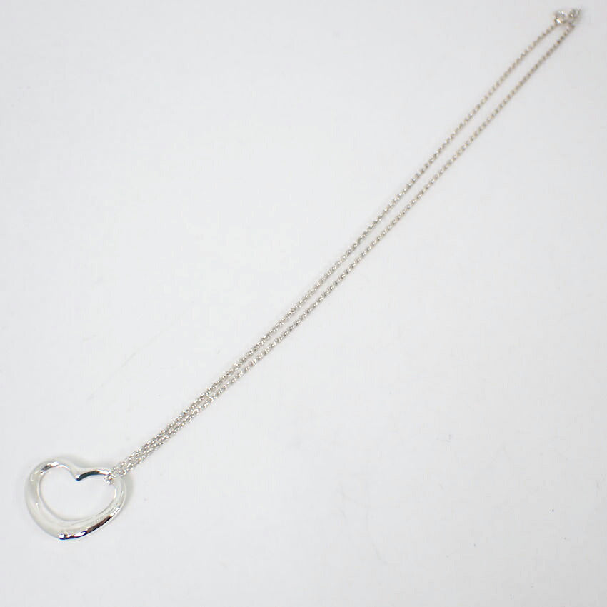 【中古】TIFFANY/ティファニー 925 オープンハート ペンダント/ネックレス/j69-7