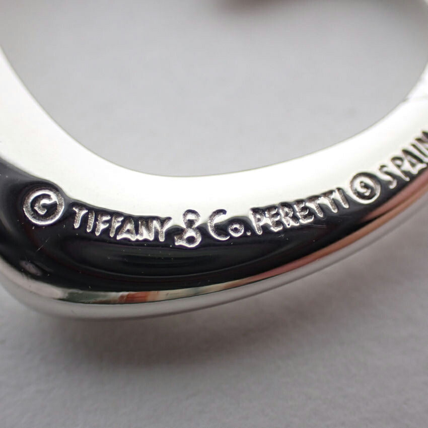 【中古】TIFFANY/ティファニー 925 オープンハート ペンダント/ネックレス/j69-7