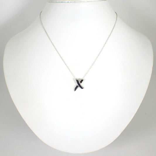 【中古】TIFFANY/ティファニー 925 キス ペンダント/ネックレス/j69-9
