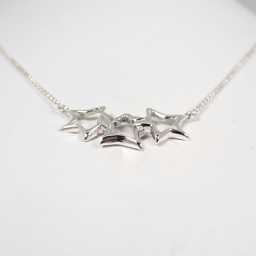 【中古】TIFFANY/ティファニー 925 トリブルスター  ネックレス/j70-6